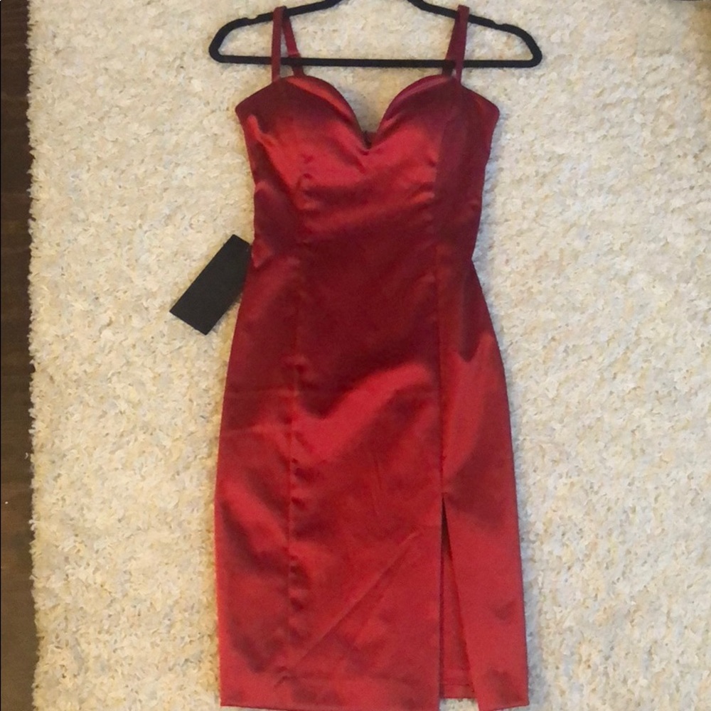 Red Bebe dress